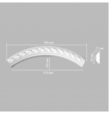 Радиус [1/4 круга] DECOMASTER 898061-130 (Rнар. 700 | Rвн. 650 мм)